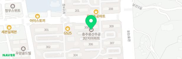 용산 주공 3단지 아파트 제1놀이시설 (302동앞) 지도 이미지