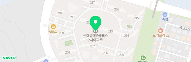 신대지구 중흥S클래스 2단지 어린이놀이터-2 지도 이미지