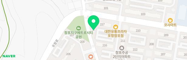 창포주공2차아파트 놀이터(217동 옆) 지도 이미지