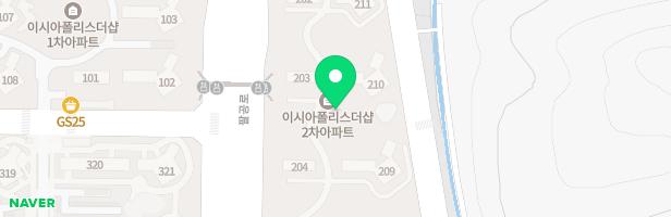 대구이시아폴리스더샵2차 210동뒤 어린이 놀이터 지도 이미지