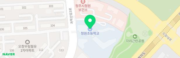 청원초등학교병설유치원 놀이터 지도 이미지