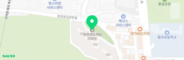 청명센트레빌아파트 (103동 후면) 지도 이미지