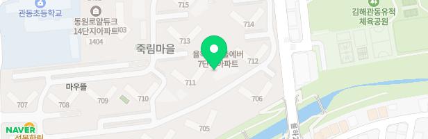 한림풀에버아파트 710동~711동옆 놀이시설 지도 이미지
