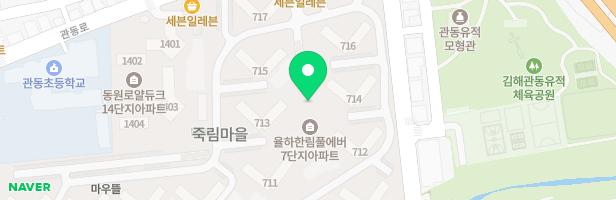 한림풀에버아파트 711동~712동옆 놀이시설 지도 이미지