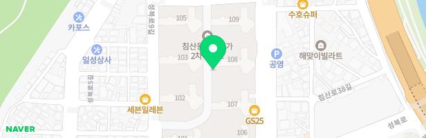 침산동쌍용예가 106동앞놀이터 지도 이미지