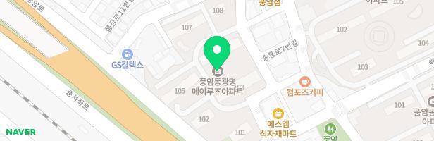 풍암메이루즈아파트 놀이터 지도 이미지