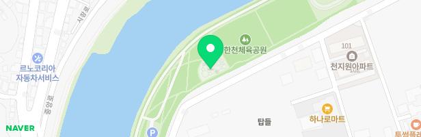 한천체육공원 놀이시설 지도 이미지
