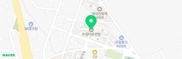 수정타운아파트내 놀이터 지도 이미지