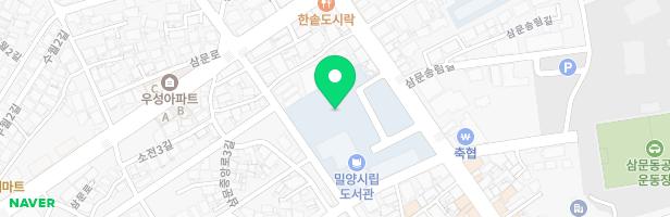 밀양시립도서관 지도 이미지