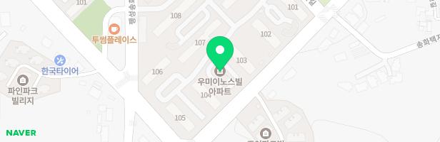송화우미이노스빌아파트(102동) 지도 이미지