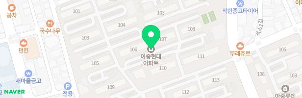 아중현대아파트 108동놀이터 지도 이미지