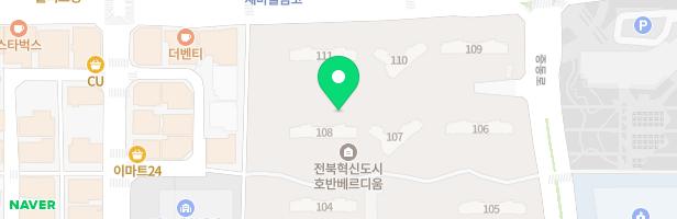 혁신호반베르디움1차아파트108동앞놀이터 지도 이미지