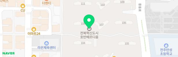 혁신호반베르디움1차아파트 101동앞놀이터 지도 이미지
