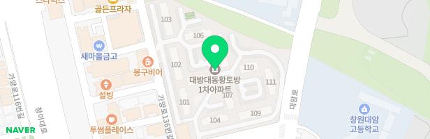 창원대방 대동황토방아파트(109동) 지도 이미지