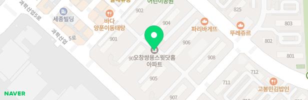 쌍용스윗닷홈아파트 902동옆 놀이터2 지도 이미지