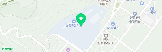 원통초병설유치원 놀이시설 지도 이미지