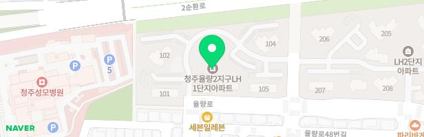 율량주공아파트 1단지 103동앞놀이터 지도 이미지