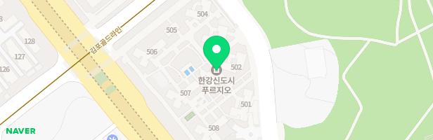 김포한강푸르지오아파트 돼지놀이대 놀이터 지도 이미지
