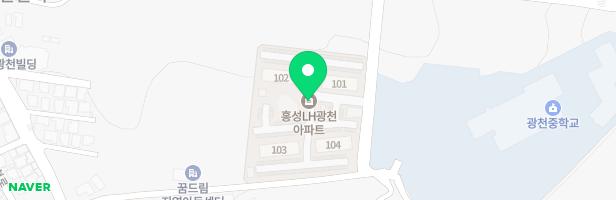 홍성광천LH아파트 어린이놀이터2 지도 이미지