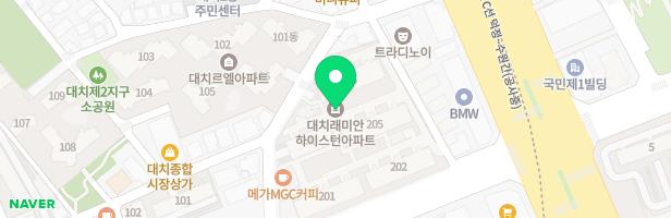 래미안대치하이스턴 지도 이미지