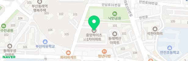 중앙하이츠1차아파트(101동뒤) 지도 이미지