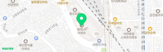 범천엘에이치 아파트 4층 어린이놀이시설 지도 이미지