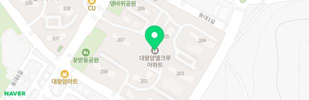 대왕암엘크루아파트 203동 놀이터 지도 이미지