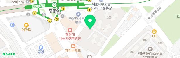 해운대경남아너스빌 어린이놀이터-2(103동앞) 지도 이미지