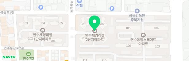 연수 세영 리첼 2단지 어린이 놀이시설 지도 이미지