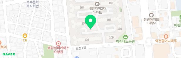 배방자이2차아파트(108동놀이터) 지도 이미지