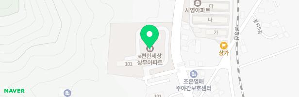 국군체육부대 e편한세상상무아파트 놀이터 지도 이미지