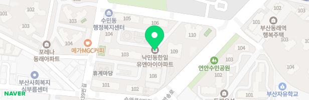 낙민동 한일유앤아이아파트 102동 지도 이미지