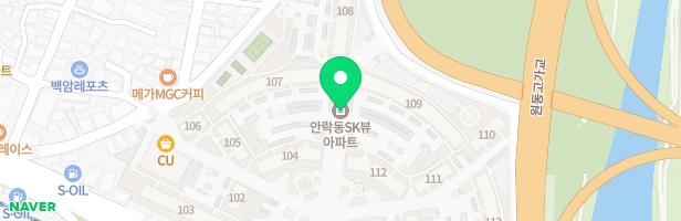 안락SK아파트 109동뒤 지도 이미지