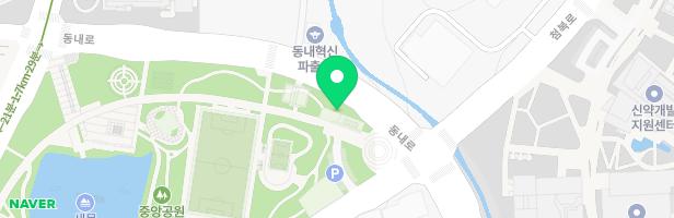 혁신도시 신서중앙근린공원 어린이놀이시설(5호) 지도 이미지