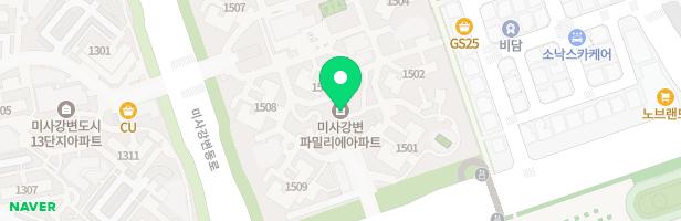 미사강변파밀리에 1508동 옆 어린이놀이터 지도 이미지