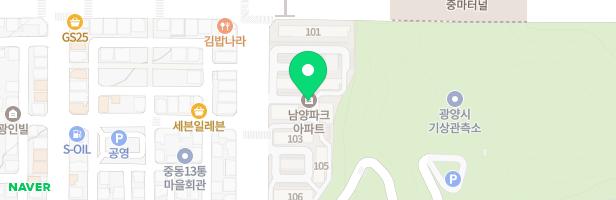 남양파크아파트 105동앞 어린이놀이터 지도 이미지