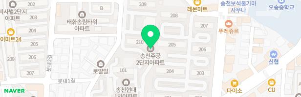 송천주공2단지아파트 205동놀이터 지도 이미지