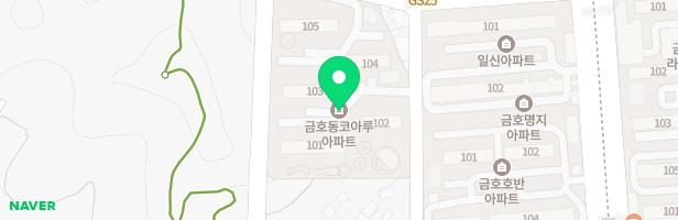 금호동 코아루아파트 놀이터(102동) 지도 이미지