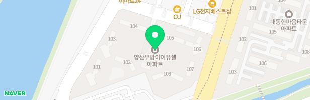 경남양산신창건설SM우방아파트 놀이터2 지도 이미지