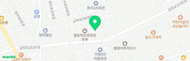 드림스타트 철원분소 어린이놀이터 지도 이미지