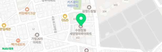탑동세양청마루아파트어린이놀이터 지도 이미지