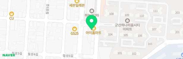 군산 하나리움아파트 109동 앞 어린이 놀이터 지도 이미지