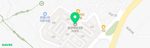 대동아파트 105동~106동옆 어린이놀이시설 지도 이미지