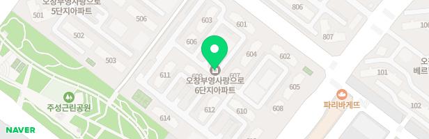 충북 오창부영아파트(604동) 지도 이미지
