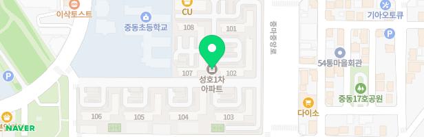 성호1차105동후면아파트 놀이터 지도 이미지