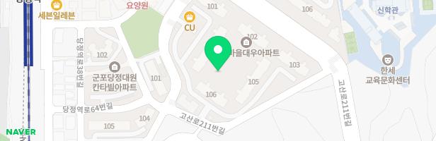 당정대우푸르지오아파트 106동 놀이터 지도 이미지