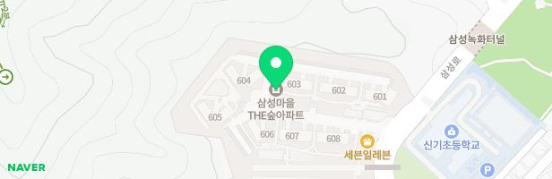 삼성마을6단지아파트607동뒤어린이놀이터3 지도 이미지