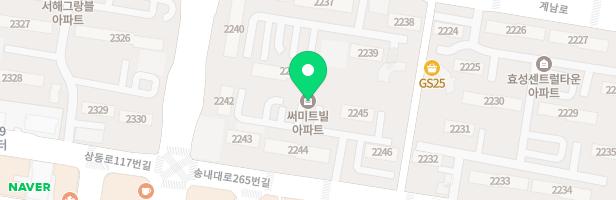 상동 써미트빌 아파트 2241동 어린이놀이터 지도 이미지