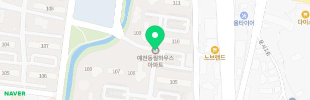 한성필하우스유아놀이터(109동전면) 지도 이미지