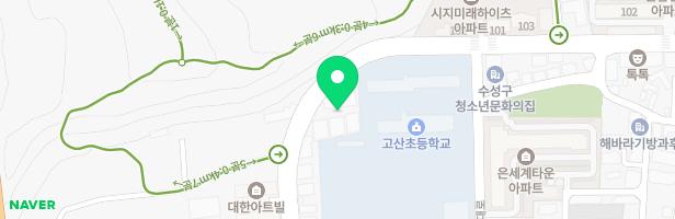 수성무지개유치원 옥상놀이시설 지도 이미지